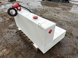 100 GALLON FUEL TANK W/ 12 VOLT PUMP FUEL TANK