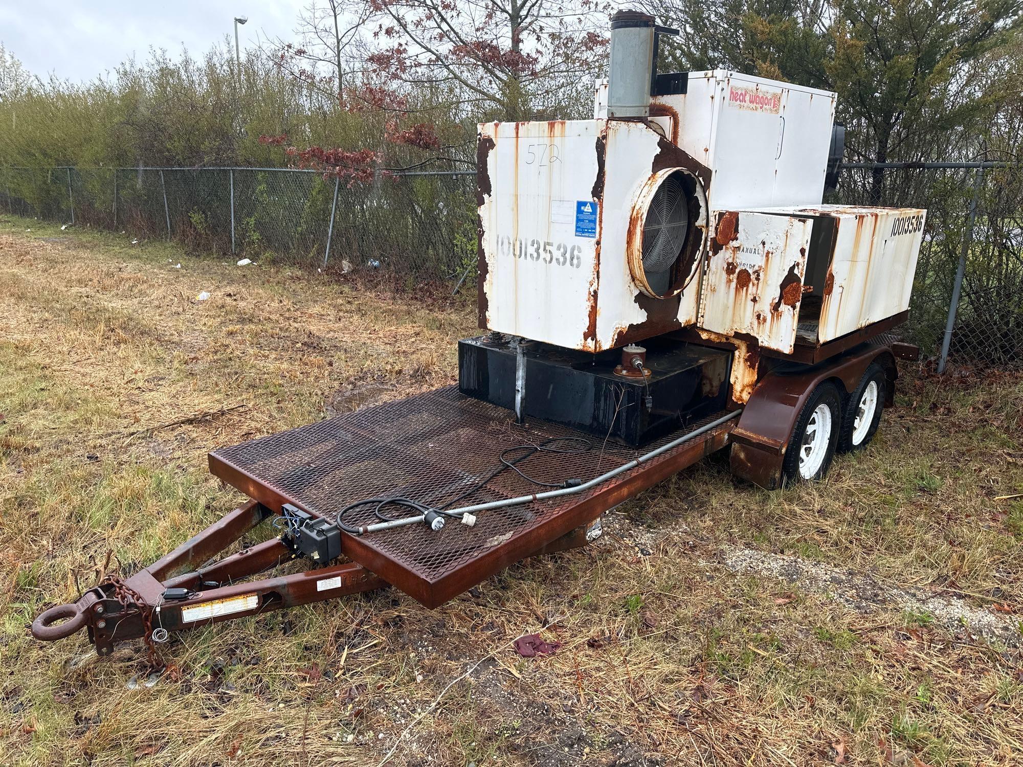 MULTIQUIP HEAT WAGON HEATING EQUIPMENT trailer mounted.BOS ONLY... V-94140