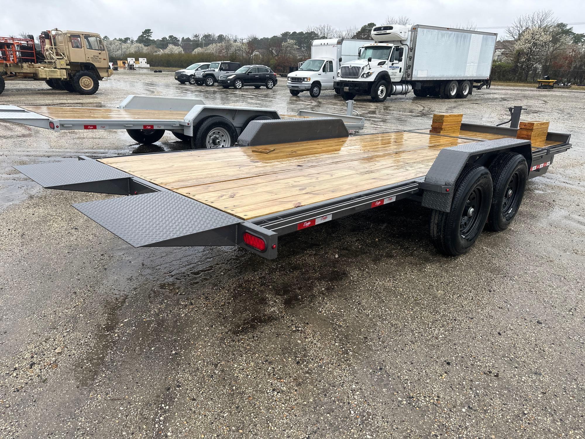 NEW 2024 DELTA 27TB 20FT. TAGALONG TRAILER V-064218 equipped with 16ft. Tilt deck, 4ft. Fixed deck,