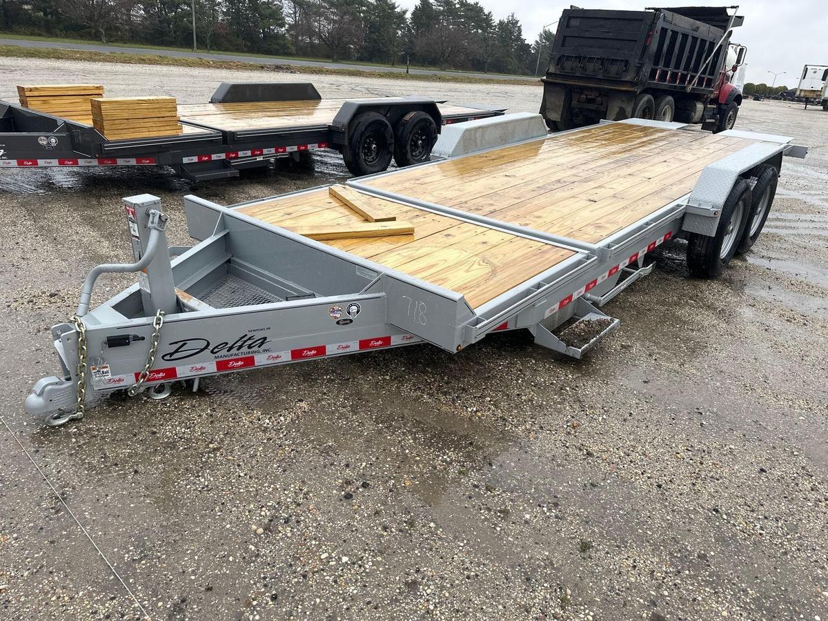 NEW 2024 DELTA 27TB 20FT. TAGALONG TRAILER VN:064227... equipped with 16ft. Tilt deck, 4ft. Fixed