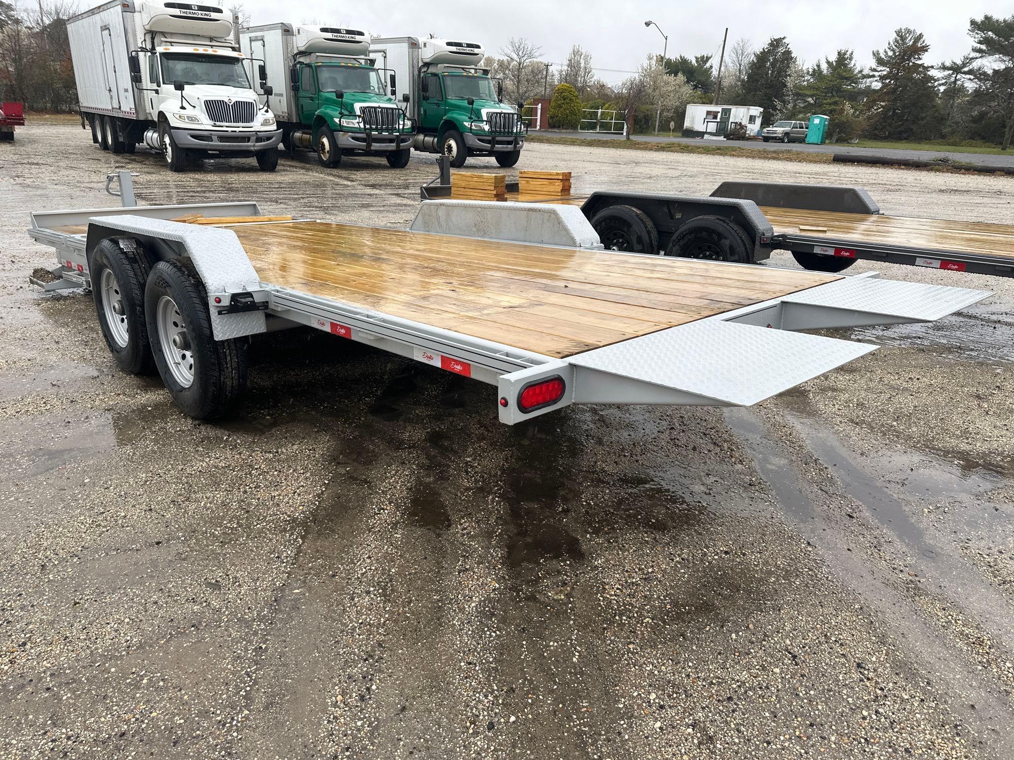 NEW 2024 DELTA 27TB 20FT. TAGALONG TRAILER VN:064227... equipped with 16ft. Tilt deck, 4ft. Fixed