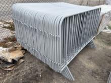 (40) CROWD BARRIER PANELS NEW SUPPORT EQUIPMENT