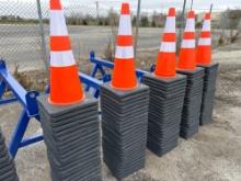 NEW (25) SAFETY HIGHWAY CONES NEW SUPPORT EQUIPMENT