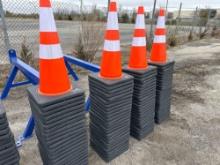 NEW (25) SAFETY HIGHWAY CONES NEW SUPPORT EQUIPMENT