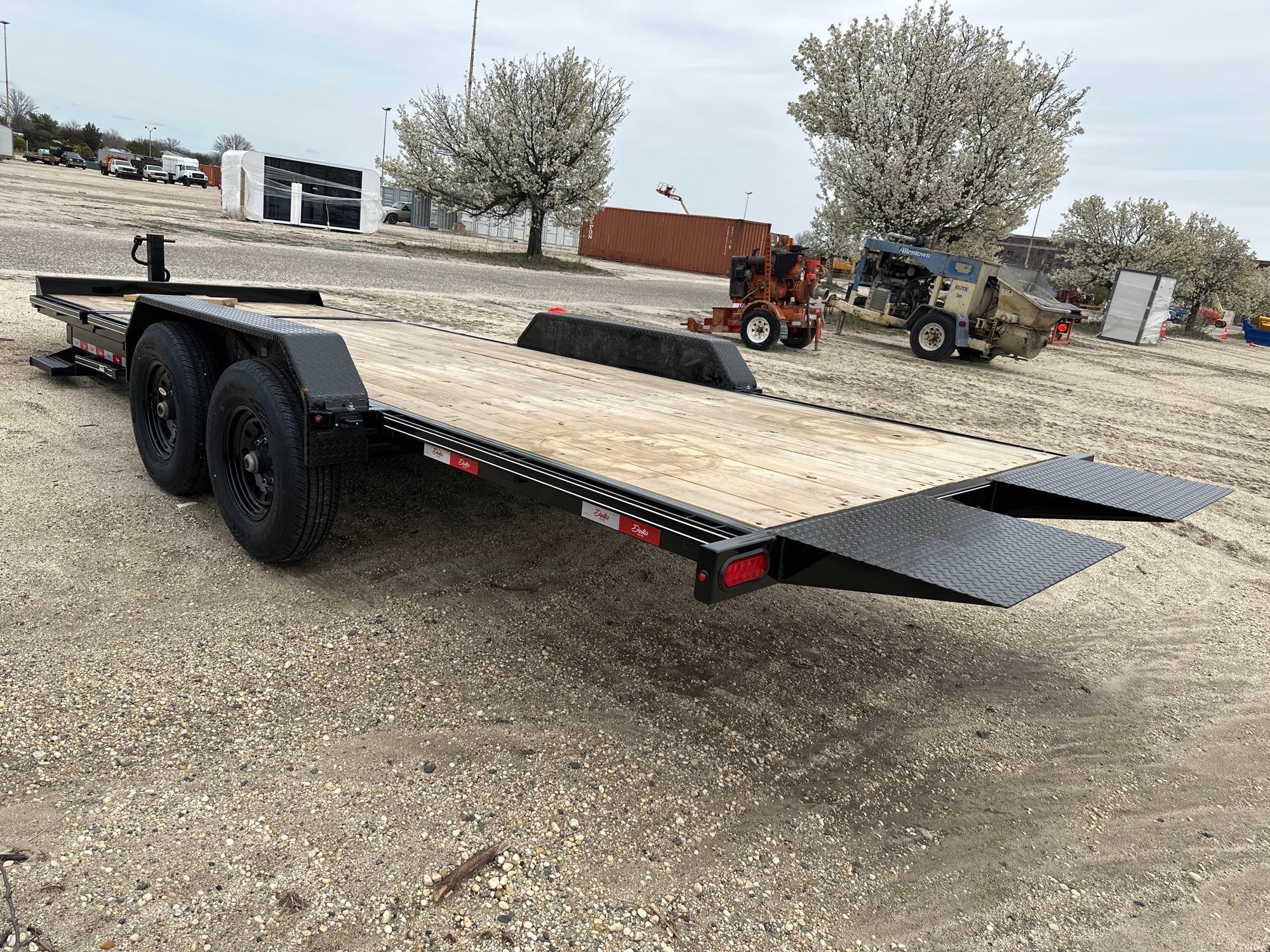 NEW 2024 DELTA 27TB 20FT. TAGALONG TRAILER V-064221... equipped with 16ft. Tilt deck, 4ft. Fixed dec