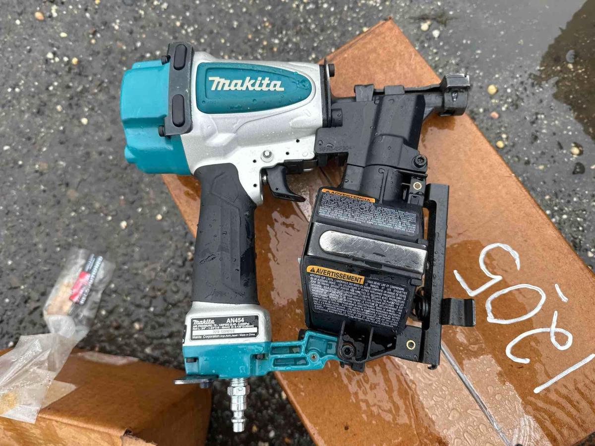 NEW MAKITA 1 3/4" ROOFING COIL PNEUMATIC NAILER-AN454-1 YR FACTORY WARRANTY-RECON NEW SUPPORT