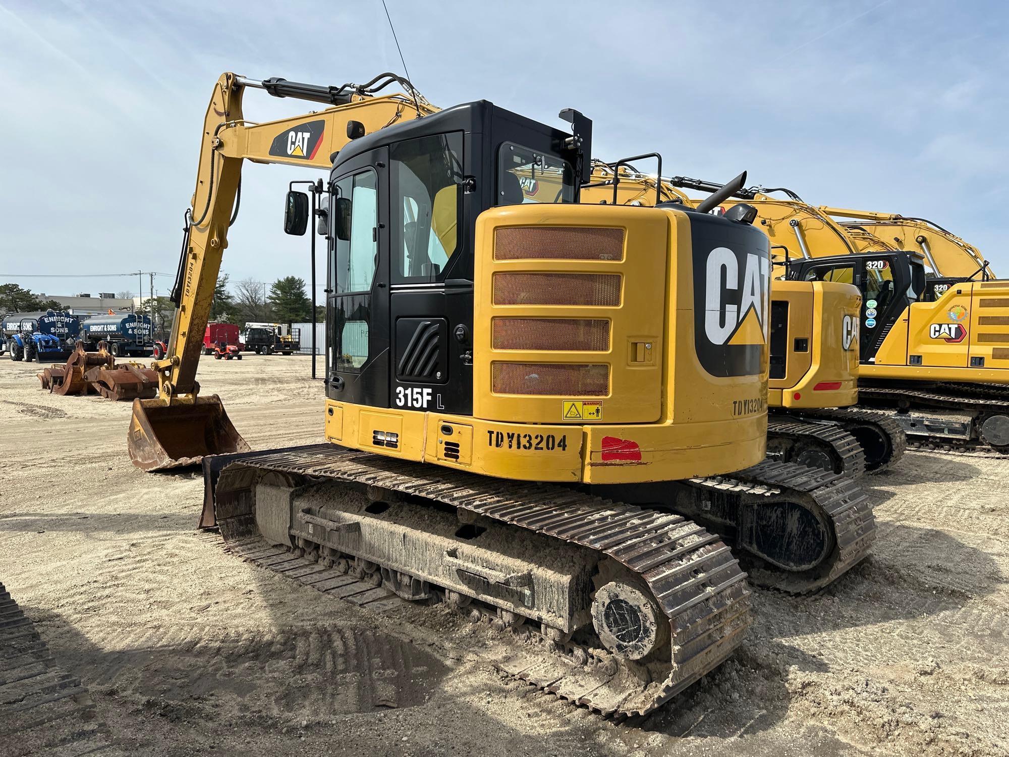 2019 CAT 315FLCR HYDRAULIC EXCAVATOR SN:TDY13204 powered by Cat diesel engine, equipped with Cab,