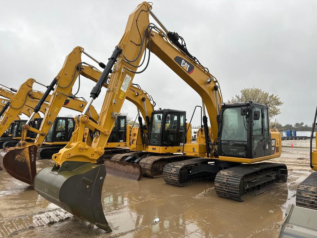 2021 CAT 313FLGC HYDRAULIC EXCAVATOR SN:GJD10535 powered by Cat diesel engine, equipped with Cab,