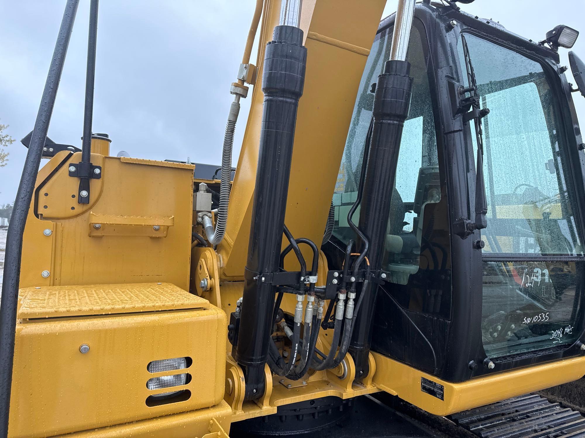 2021 CAT 313FLGC HYDRAULIC EXCAVATOR SN:GJD10535 powered by Cat diesel engine, equipped with Cab,