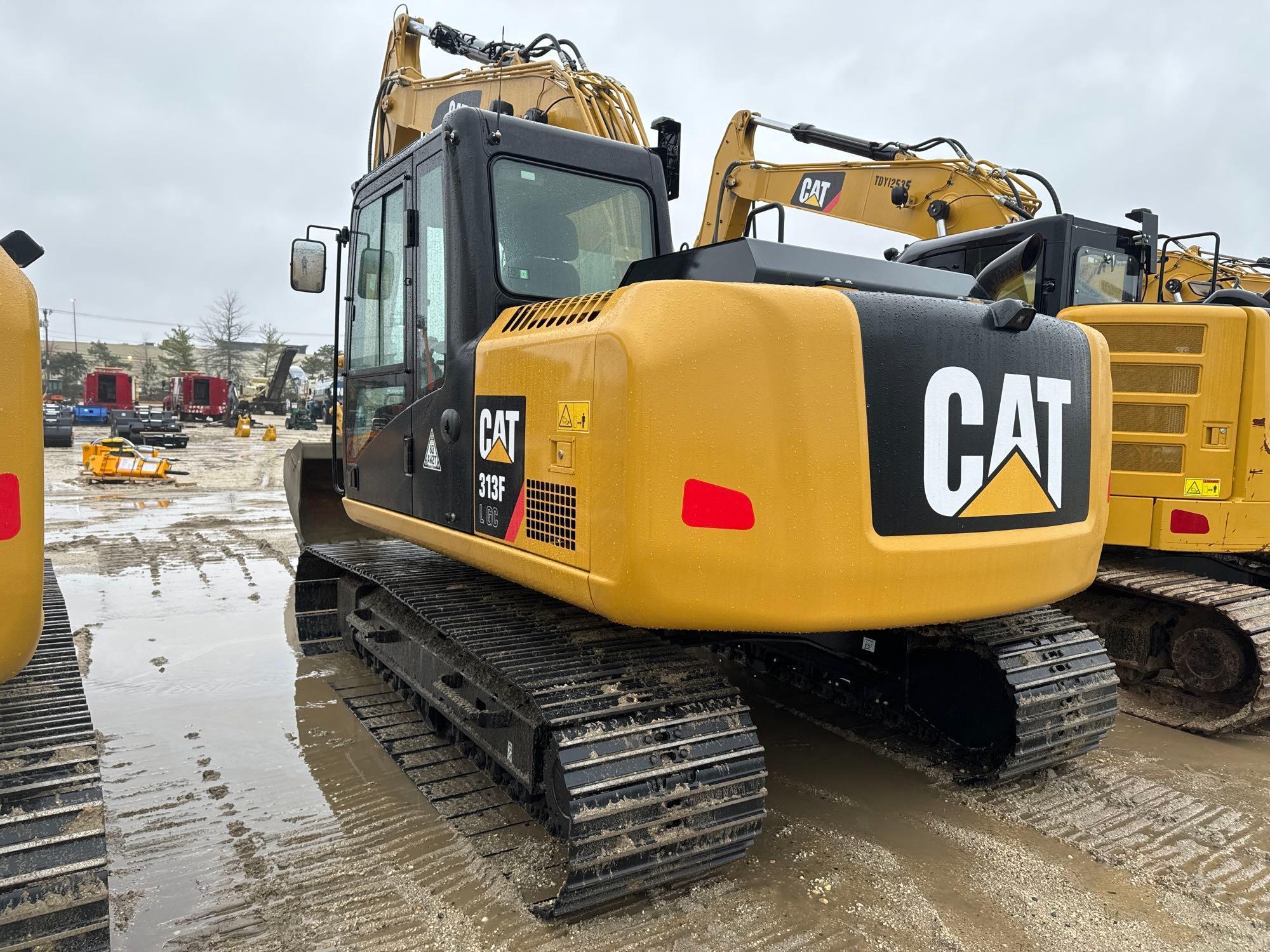 2021 CAT 313FLGC HYDRAULIC EXCAVATOR SN:GJD10535 powered by Cat diesel engine, equipped with Cab,