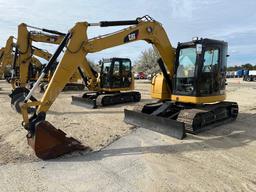 2018 CAT 308E2CR HYDRAULIC EXCAVATOR SN:MC500598 powered by Cat diesel engine, equipped with Cab,