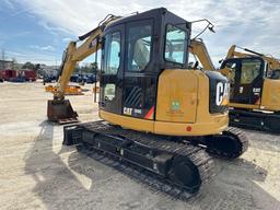 2018 CAT 308E2CR HYDRAULIC EXCAVATOR SN:MC500598 powered by Cat diesel engine, equipped with Cab,