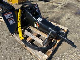 CAT H65DS HYDRAULIC HAMMER SKID STEER ATTACHMENT will fit backhoe also, 6,000-13,000 lbs.