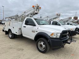 2016 DODGE 4500 BUCKET TRUCK VN:283422 powered by 6.4L Hemi gas engine, equipped with Allison