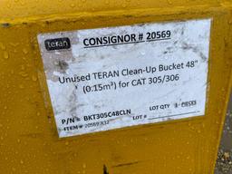 NEW TERAN 48IN. CLEAN UP BUCKET EXCAVATOR BUCKET for CAT 305/306.