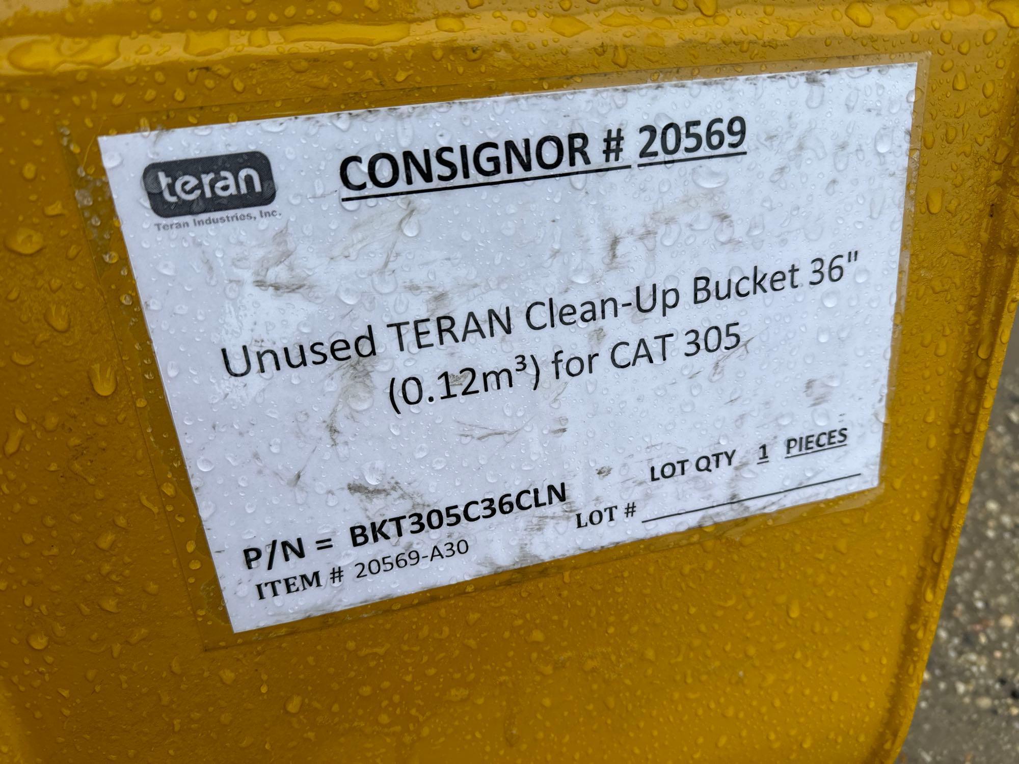 NEW TERAN 36IN. CLEAN UP BUCKET EXCAVATOR BUCKET for CAT 305.