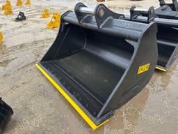 NEW TROJAN 72IN. CLEAN-UP EXCAVATOR BUCKET 90mm pins fits to: Cat 325/330/324, Hitachi 230/270,