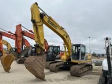 KOBELCO SK210LC HYDRAULIC EXCAVATOR SN:U1520 powered by diesel engine, equipped with Cab, air,