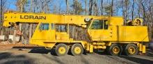 LORAIN MCH 500 MOTO CRANE TRUCK CRANE SN:37324 powered by GM 4-71N diesel engine. Accessories