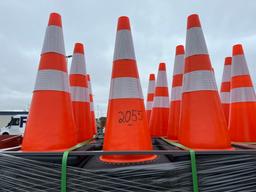 NEW (250) TRAFFIC CONES NEW SUPPORT EQUIPMENT