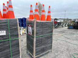 NEW (250) TRAFFIC CONES NEW SUPPORT EQUIPMENT