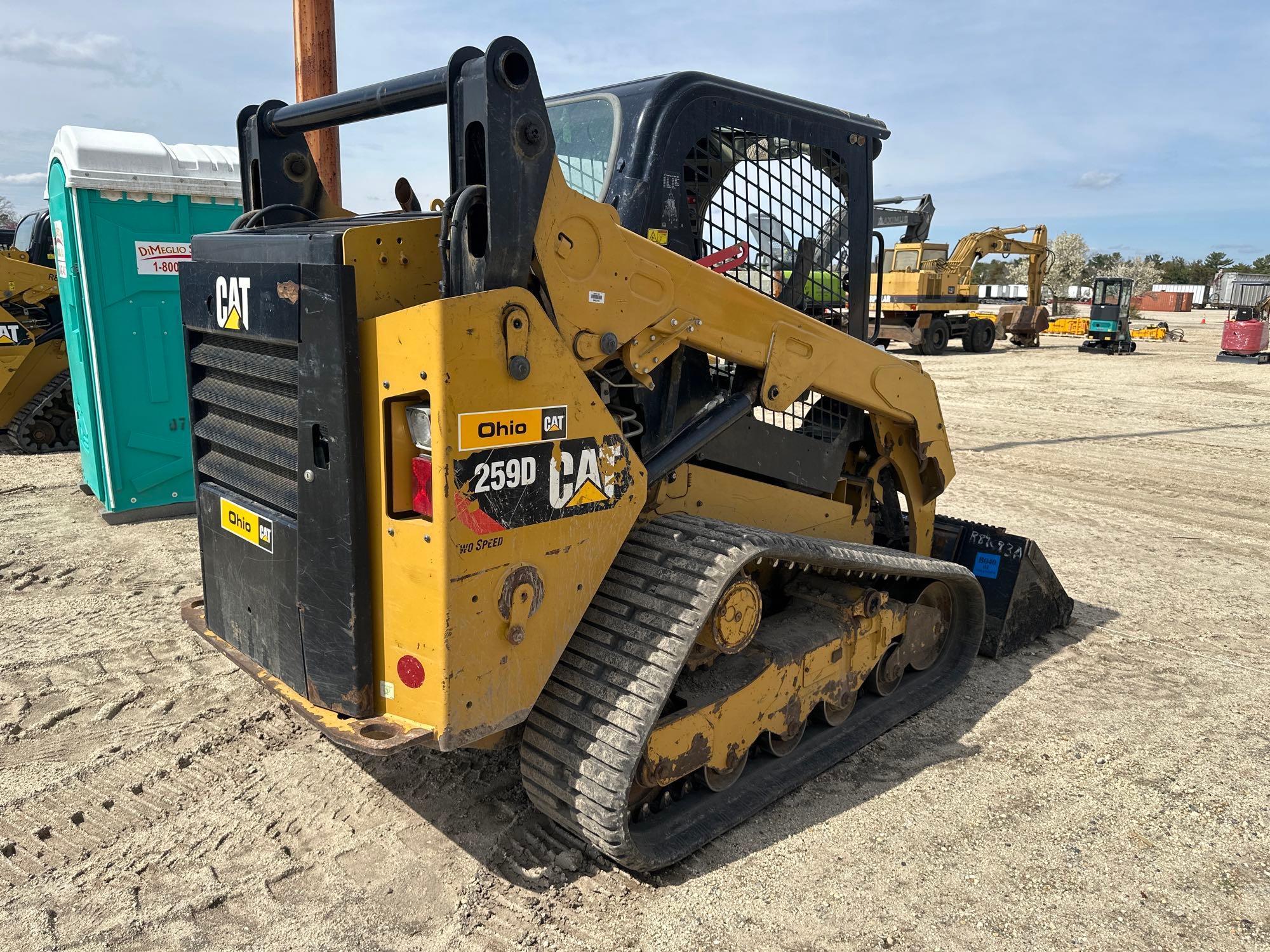 2018 CAT 259D RUBBER TRACKED SKID STEER SN:FTL17982 powered by Cat diesel engine, equipped with