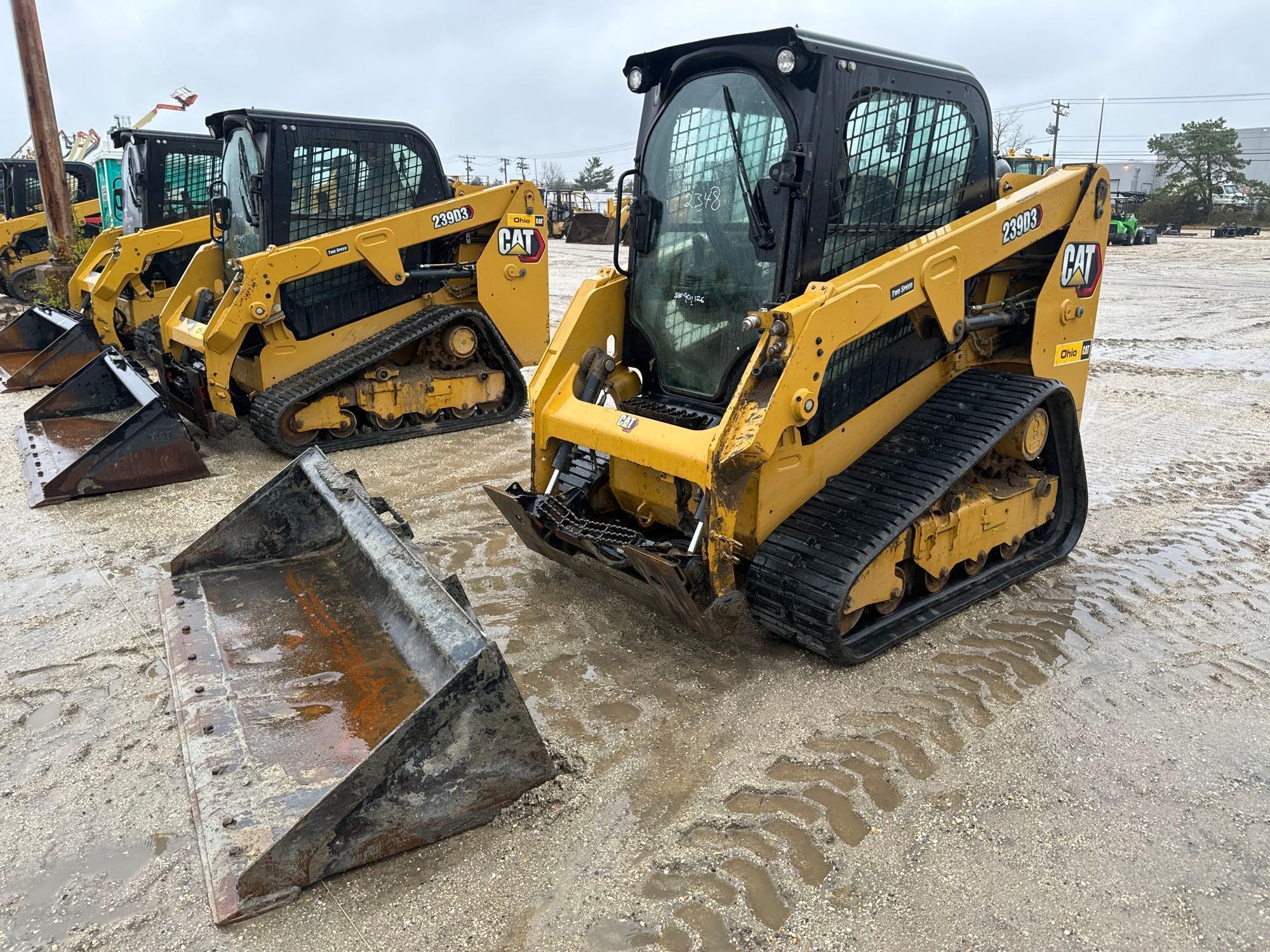 2021 CAT 239D RUBBER TRACKED SKID STEER SN:HC901126 powered by Cat diesel engine, equipped with