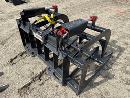 NEW MIDSTATE 60IN. GRAPPLE ROCK BUCKET SKID STEER ATTACHMENT