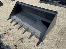 NEW MID-STATE 72" LP BUCKET SKID STEER ATTACHMENT