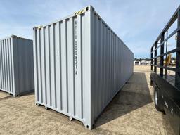 NEW 40FT. HIGH CUBE CONTAINER MULTI-USE CONTAINER Details: Four Side Open Door, one end door, lock