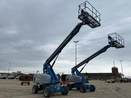 GENIE S60 BOOM LIFT SN:600614307 4x4, powered by diesel engine, equipped with 60ft. Platform height,