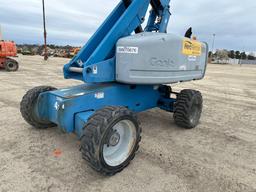 GENIE S60 BOOM LIFT SN:600614307 4x4, powered by diesel engine, equipped with 60ft. Platform height,