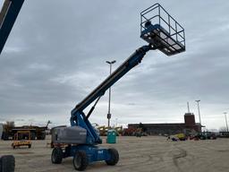 GENIE S60 BOOM LIFT SN:60049960 4x4, powered by diesel engine, equipped with 60ft. Platform height,