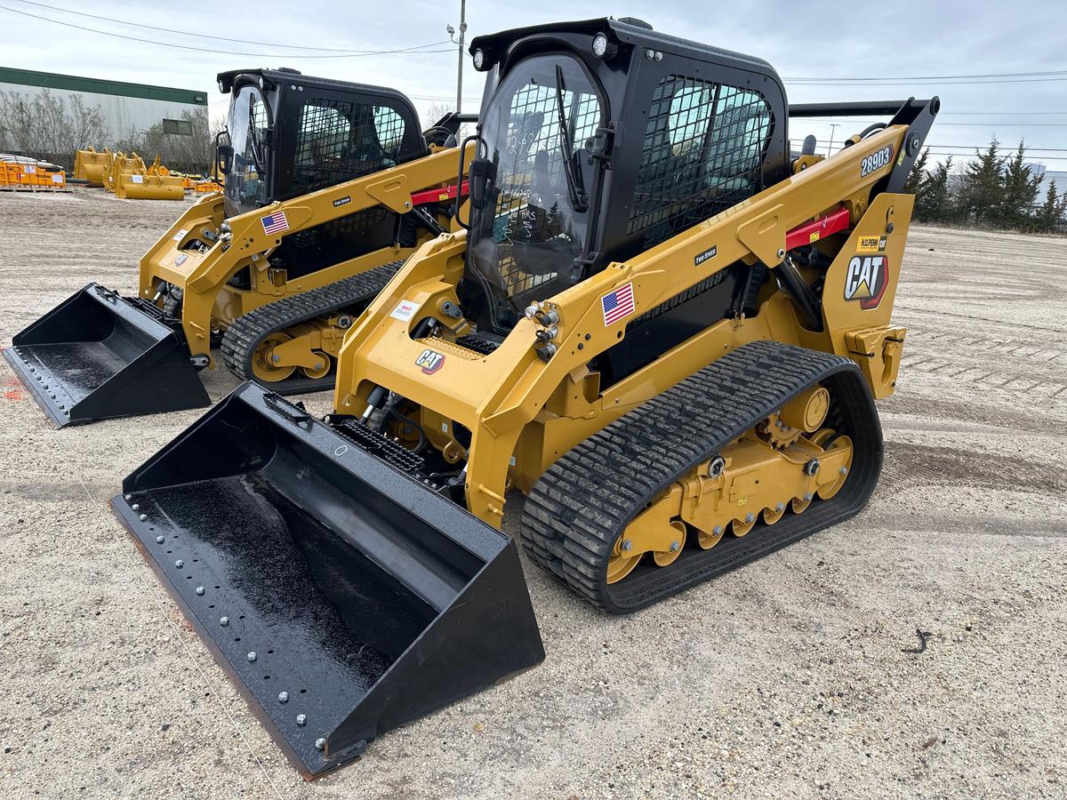 2023 CAT 289D3 RUBBER TRACKED SKID STEER powered by Cat C3.3B DIT EPA Tier 4F diesel engine, 74.3hp,