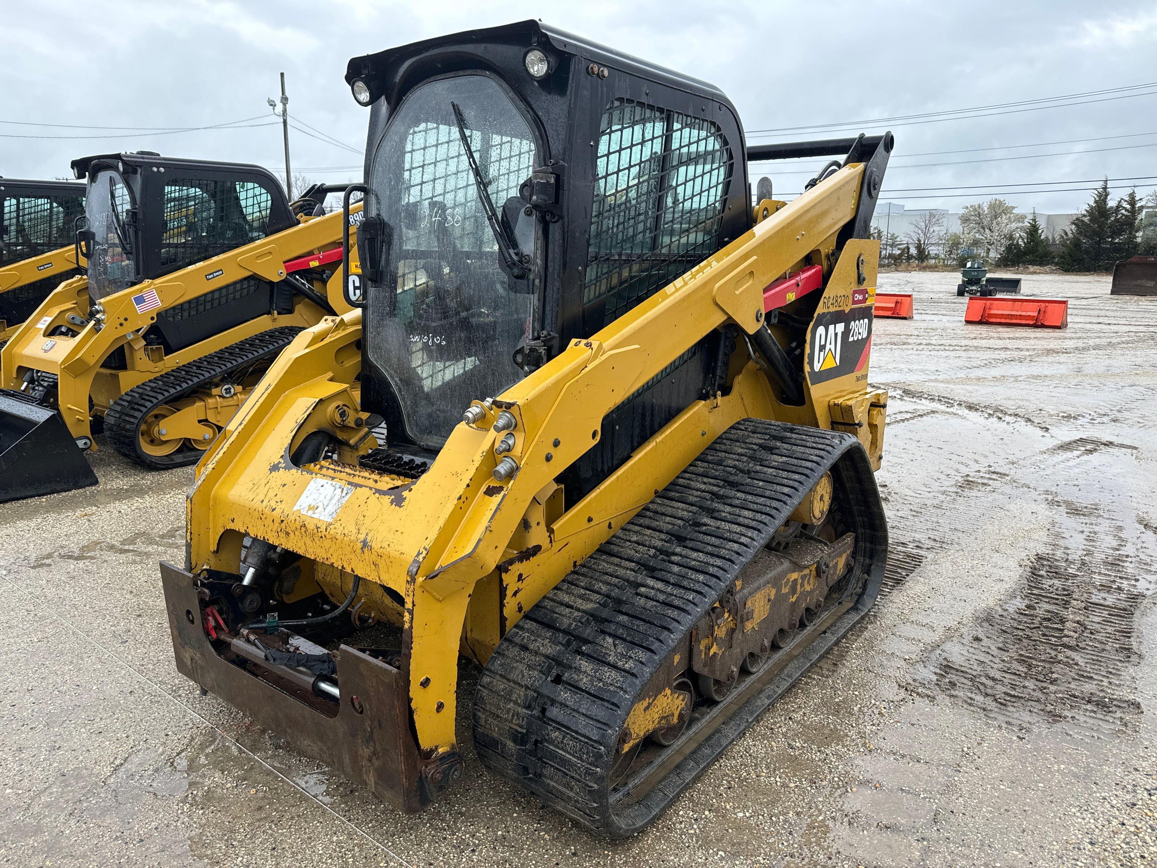 2018 CAT 289D RUBBER TRACKED SKID STEER SN:TAW10806 powered by Cat diesel engine, equipped with