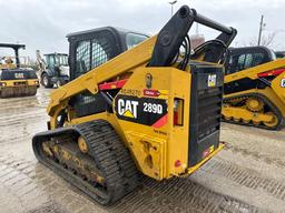 2018 CAT 289D RUBBER TRACKED SKID STEER SN:TAW10806 powered by Cat diesel engine, equipped with