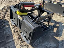 NEW MIDSTATE 45IN. GRAPPLE ROCK BUCKET SKID STEER ATTACHMENT