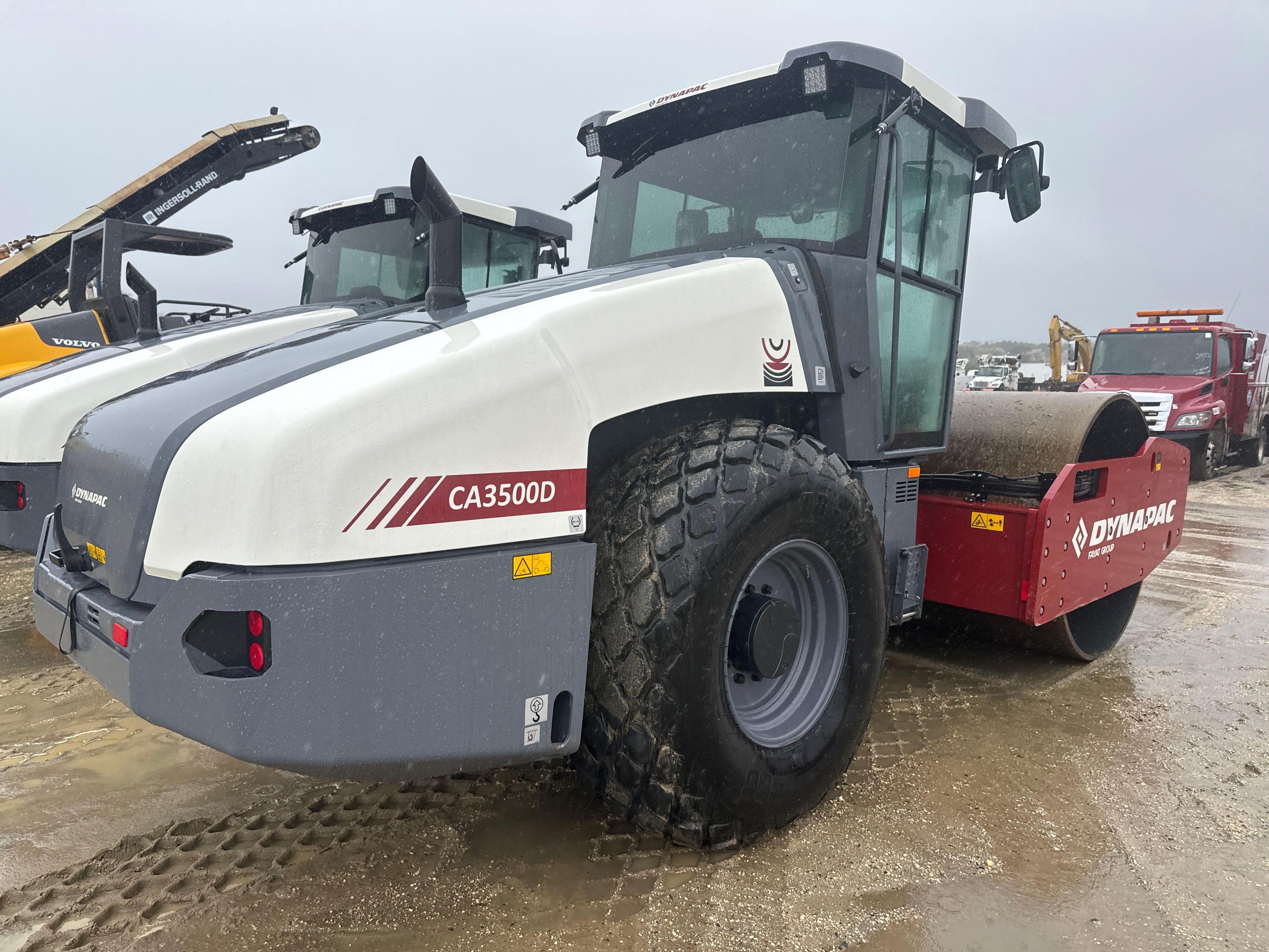 2021 DYNAPAC CA3500D VIBRATORY ROLLER SN:A032085 powered by Cummins F3.8 diesel engine, equipped