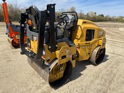 NEW UNUSED CAT CB2.7 ASPHALT ROLLER SN-700352 powered by Cat diesel engine, 24.6hp, equipped with