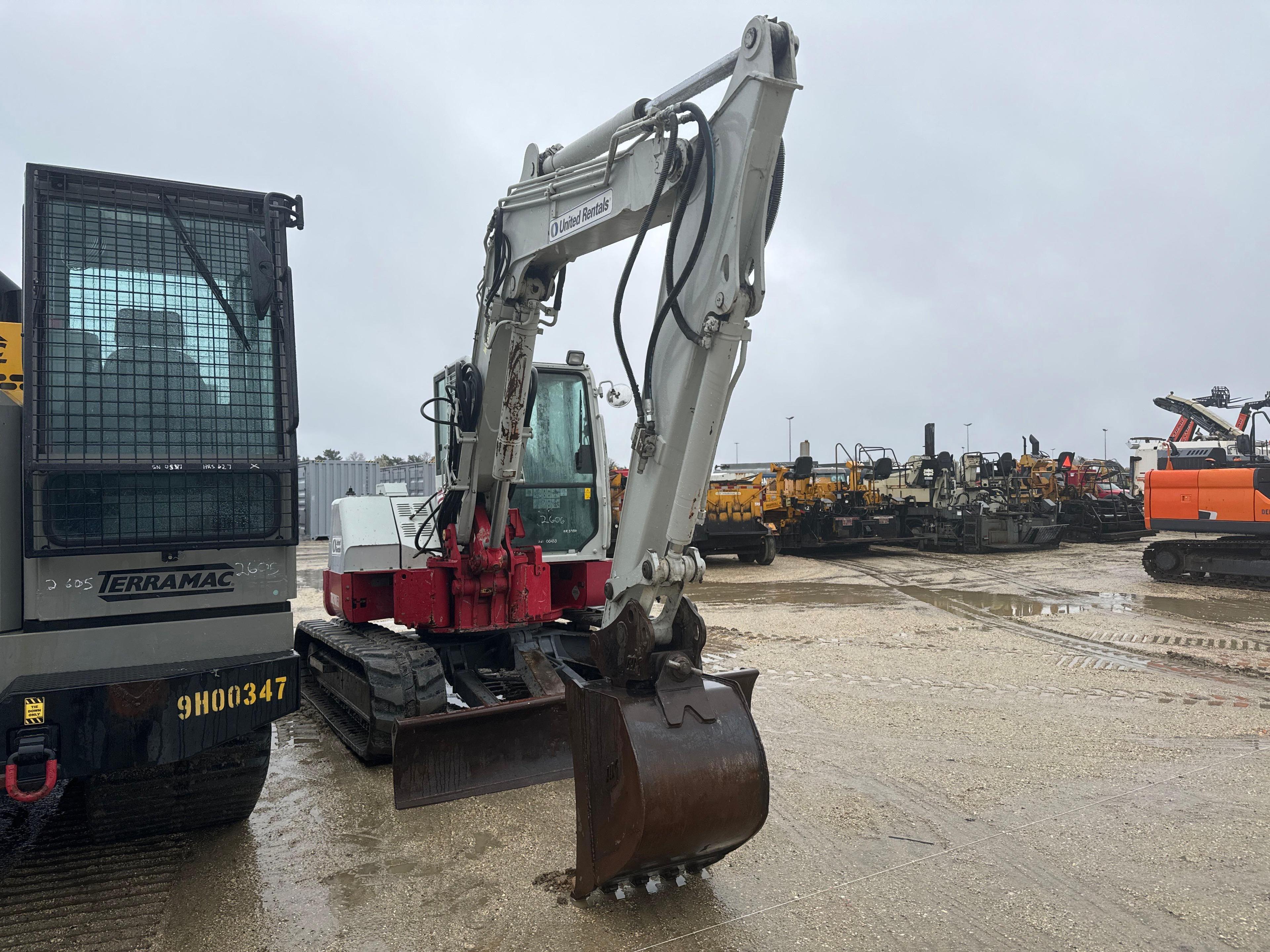 2016 TAKEUCHI TB280FR HYDRAULIC EXCAVATOR SN:178500453 powered by diesel engine, equipped with Cab,