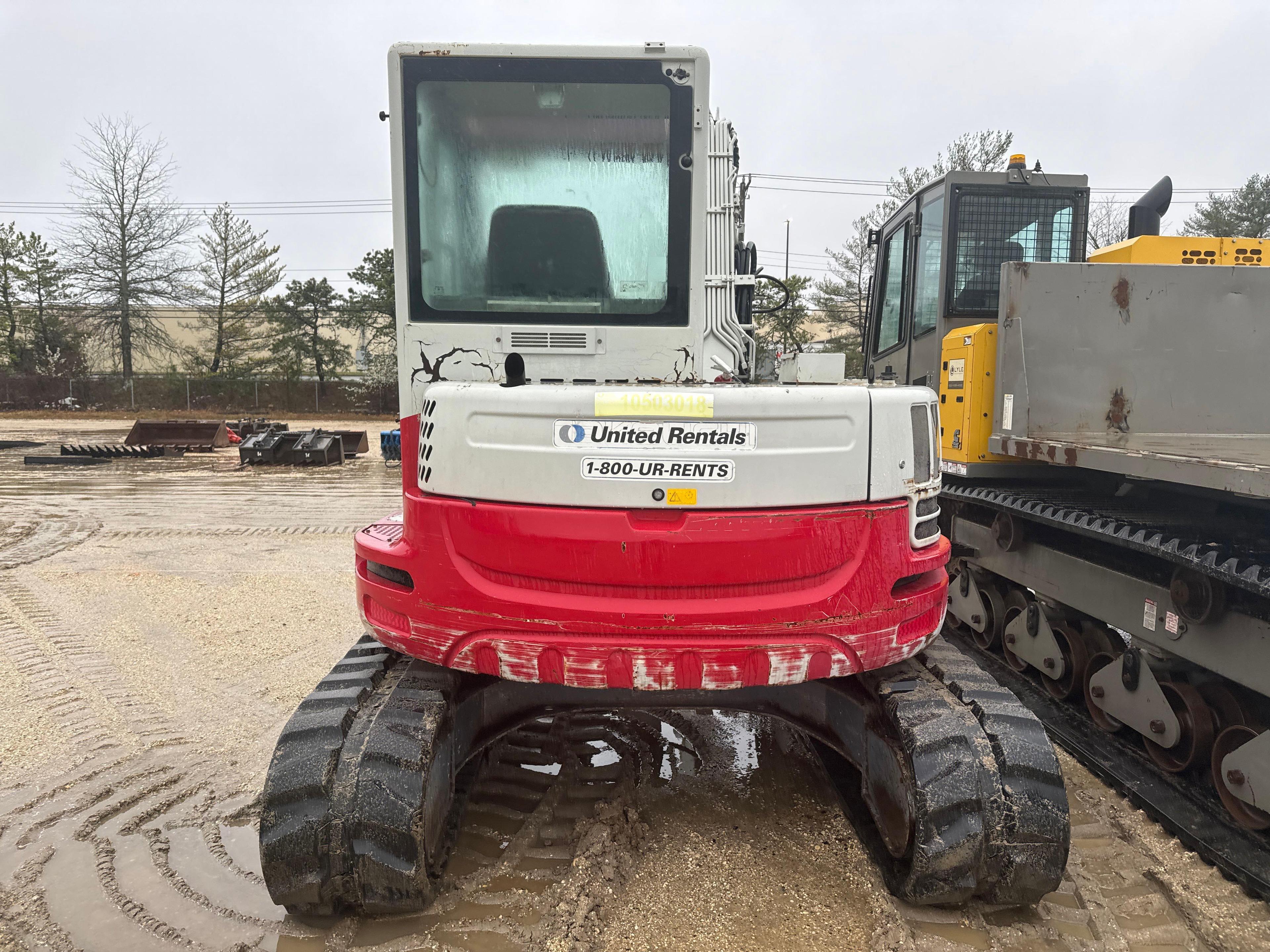 2016 TAKEUCHI TB280FR HYDRAULIC EXCAVATOR SN:178500453 powered by diesel engine, equipped with Cab,