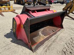 ALLU SM 2-23 SCREENING/MULCHING BUCKET RUBBER TIRED LOADER ATTACHMENT SN:223001 set up for 3 yard