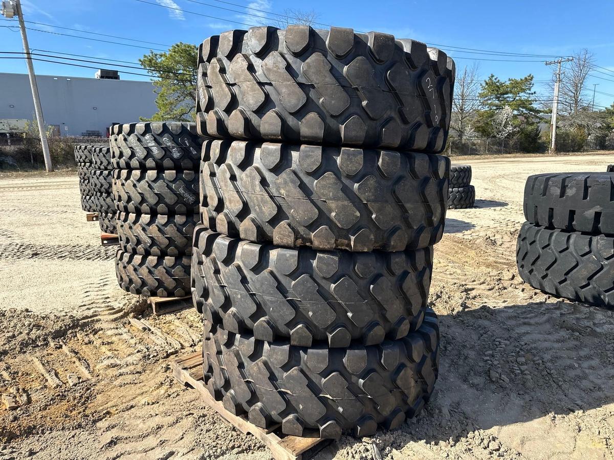 (4) NEW MARCHER 20.5 X 25 E3 TIRES TIRES, NEW & USED