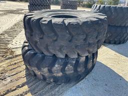 (2) 26.5X25 TIRES TIRES, NEW & USED