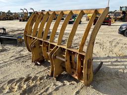 ROOT RAKE RUBBER TIRED LOADER ATTACHMENT