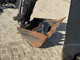 DEMO BRADCO 509 BACKHOE SKID STEER ATTACHMENT hydraulic stab.