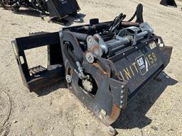 2013 CAT PC310B PLANER SKID STEER ATTACHMENT SN:L2P00197 head side shift, 26-33GPM.