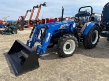 NEW NEW HOLLAND WORKMASTER 75 TRACTOR LOADER 4x4, powered by diesel engine, 75hp, equipped with