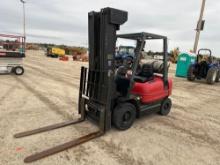 TOYOTA 6FGCU25 FORKLIFT SN:68621 powered by LP engine, equipped with OROPS, 5,000lb lift capacity,