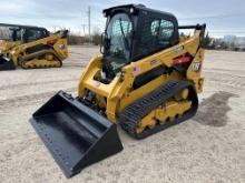 2023 CAT 259D3 RUBBER TRACKED SKID STEER powered by Cat C3.3B DIT EPA Tier 4F diesel engine, 74.3hp,